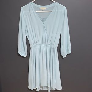 Elegant Eggshell Wrap Dress